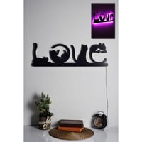 Ledverlichting Firewood LED Verlichting | Zwarte MDF Voet | 60 LEDs/m | Roze