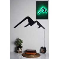 Ledverlichting Firewood LED Strip Verlichting | Zwarte MDF Basis | 60 LEDs/m | 375cm Snoer | Groen