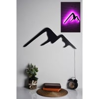 Ledverlichting Firewood LED Licht | Zwarte Voet | Roze | 70x25 cm
