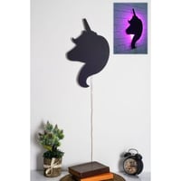 Ledverlichting Firewood LED Verlichting | Zwart MDF Voet | 60 LEDs/m | Roze | 26x42cm