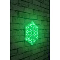 Neon Graph Decoratieve kunststof ledverlichting | Groen | 30 x 26 x 2 cm