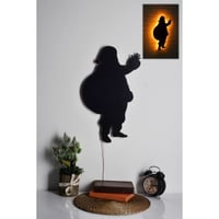 Ledverlichting Firewood LED Verlichting | Zwart MDF Voet | 60 LEDs/m | 32x52cm | Geel