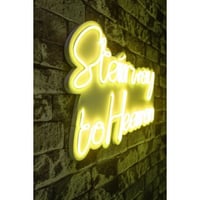 Neon Graph Decoratieve kunststof ledverlichting | Geel | 31 x 51 x 2 cm