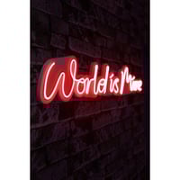 Neon Graph Decoratieve plastic ledverlichting | Rood | 16 x 78 x 2 cm