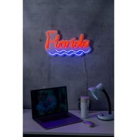 Neon Graph Decoratieve plastic ledverlichting | Rood & blauw | 43 x 25 x 2 cm