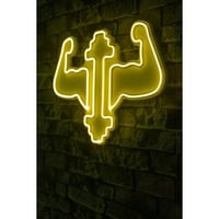 Neon Graph Decoratieve kunststof ledverlichting | Geel | 56 x 38 x 3 cm
