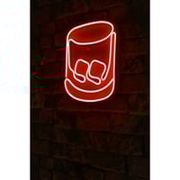 Neon Graph Decoratieve plastic ledverlichting | Rood | 24 x 28 x 3 cm