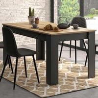 Uitschuifbare eettafel Manno 90x200 industrieel