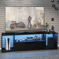 tv-meubel Hack | 163 x 45 x 48 cm | Zwart