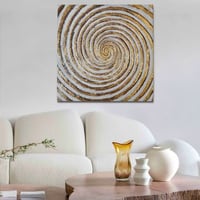 Handie Decoratief Olieverfschilderij | 100 ANVAS, 3cm Houten Kader | 50 x 50cm Veelkleurig