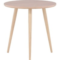 Bijzettafel Askim Venture Design - MDF Fineer Witgewasen - Ø48cm - Wit