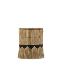 Lampenkap motief gras/teak naturel/zwart small