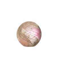 Presse papier orkaan glas goud/roze large