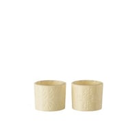 Theelichthouder elise glas creme small assortiment van twee