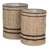Vinh Zeegras Plantenbakken - Natuurlijk Set van 2