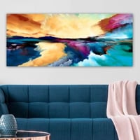 Erin Veelkleurig Canvas Schilderij | 50x120 | 100% Houten Kader