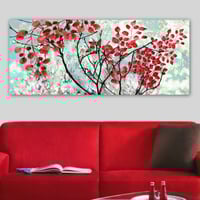 Erin Canvas Schilderij | 100% Houten Kader | Veelkleurig | 50x120