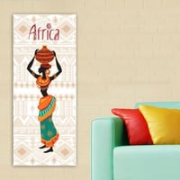 Erin Canvas Schilderij | 100% Houten Kader | 50x120 Veelkleurig