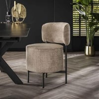 Eetkamerstoel Bold-zandkleurig bouclé 