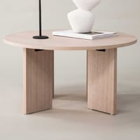 Salontafel Askerön - MDF Wit Gelakt - Ø80cm