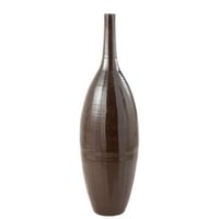 Vaas fles terra blinkend bruin large