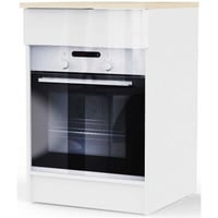 Keukenkast voor oven Bianco - 60x60x90cm - hoogglans wit