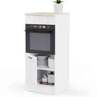 Keukenkast voor oven Bianco - 60x60x141cm - hoogglans wit