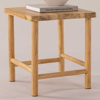 Kruk Noster - Teakhout - 42x46x42 cm - Naturel