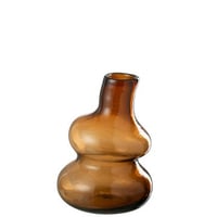 Vaas fles glas bruin small