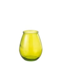 Vase egg glass yellow small