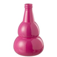 Vase cocoon glass pink