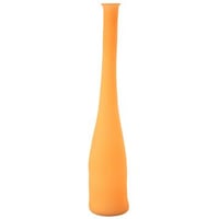 Vase bottle glass neon orange large