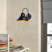 Wandlamp Sheen 20x27cm | Metalen behuizing | E27 fitting | Zwart