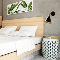 Wandlamp Sheen | Metalen behuizing | 19x27x27 | E27 | Zwart
