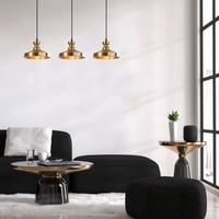 Vintage glanzende kroonluchter | Metalen behuizing | In hoogte verstelbaar