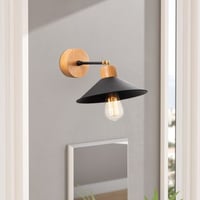 Geraffineerde wandlamp | Strak en Eigentijds | Zwart Eiken