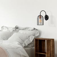 Strakke en eigentijdse wandlamp | Brons Zwart | 14x30 cm | E27 Max 40W