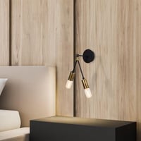 Moderne Vintage Zwarte Wandlamp | 15x17 cm | Strak en Geraffineerd Ontwerp