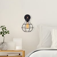 Strakke en Eigentijdse Zwarte Wandlamp - 20x23cm | Moderne Decoratieve Verlichting