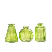 Vaas tola glas groen assortiment van 3