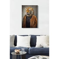 Bract Decoratief canvas schilderij | Houten lijst | 50 x 70 cm