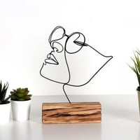 Tanelorn Decoratief object | Hout & Metaal | 17 x 31 x 3,5 cm