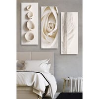 Schitterende MDF Schilderijenset | 3 Stuks | 100% MDF | 20x50 cm | Veelkleurig