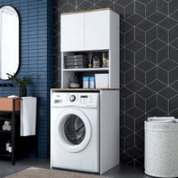 Wasmachinekast 100% melamine KD101 - wit