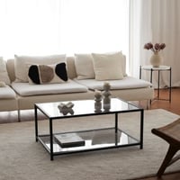Astro Salontafel | METALEN FRAME | Fume, Zwart