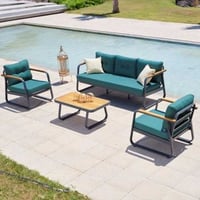 Rio Tuinloungeset | IRIKO TREE | Petrolblauw