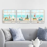 Remy Canvas Schilderijenset | 100 anvas | 3 Stuks | 90x30 cm