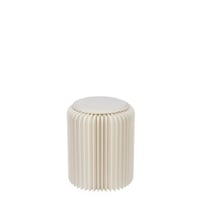 Poef vouwbaar papier gebroken wit