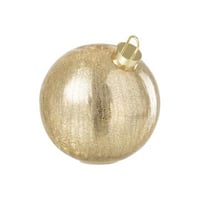 Kerstbal led glas goudkleurig large