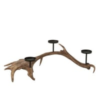 Kaarshouder antlers polyresin bruin large